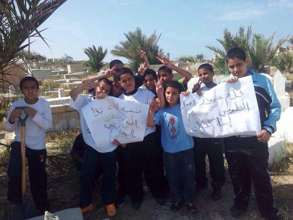 بالصور: مدرسة الأخوة العربية بيافا تفتح أبواب الخير في يوم الأعمال الخيرية